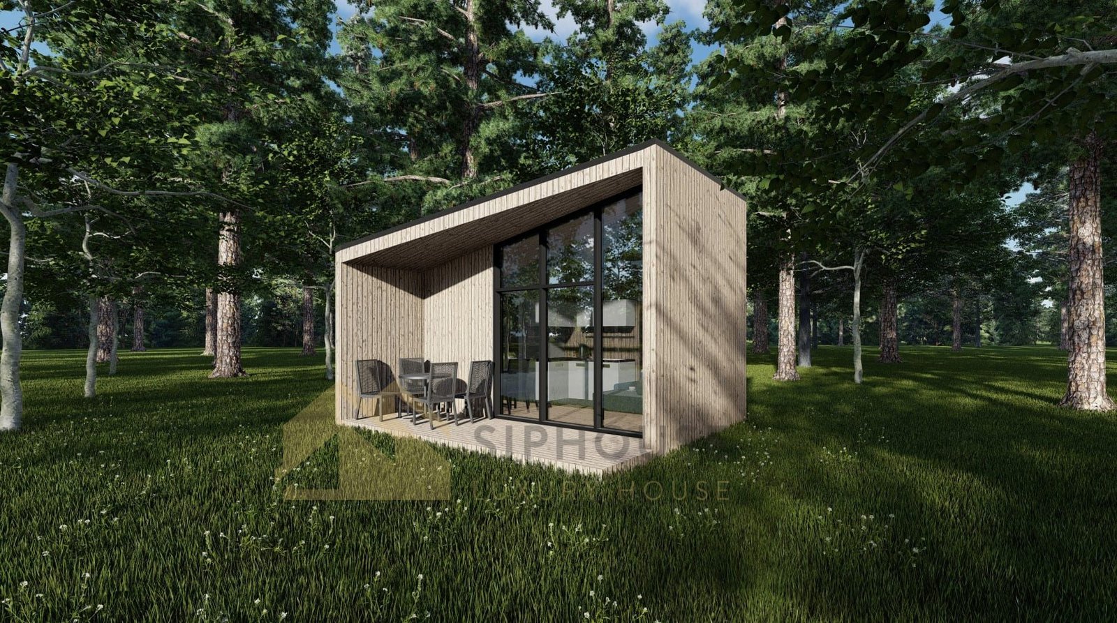 Attefallshus Byggsats Dakar, 25 m²
