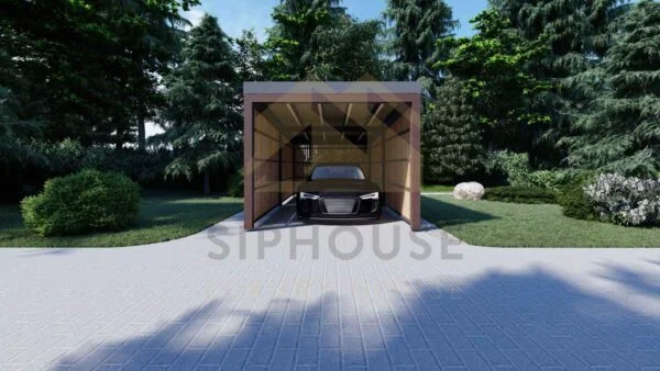 Carport Heaton, 18 m²