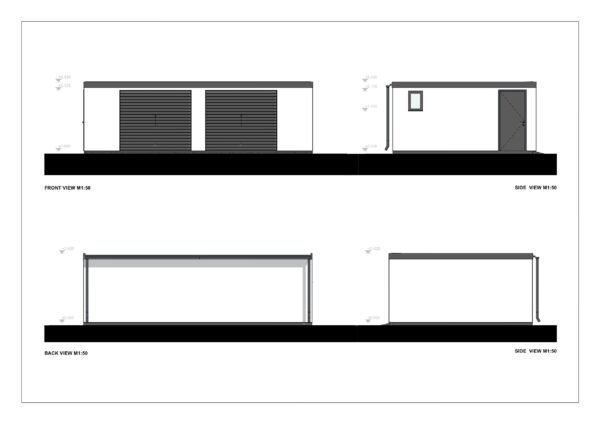 Isolerat Dubbelgarage Garras, 38 m²