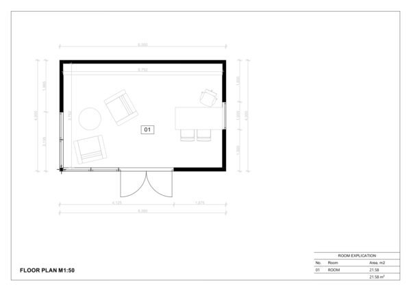 SIP Isolerad Attefallshus Nasau, 24 m²