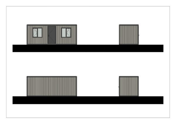 Isolerat Litet Modulhus Eindhoven, 14 m²