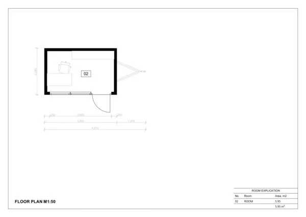 Tiny House På Hjul Barleta, 6 m²