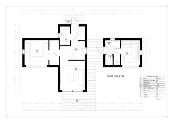 SIP Isolerad Attefallshus + Sauna Romulus, 46 m²