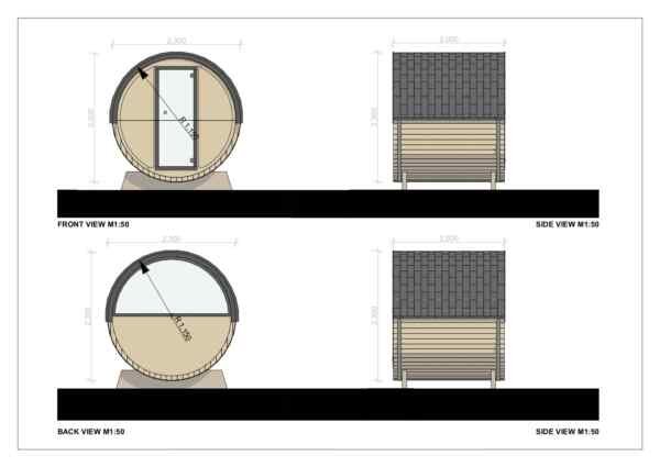 Outdoor Barrel Preston, 2.3x2.0 - Bild 5