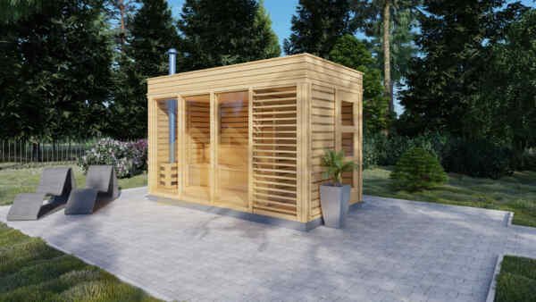 Outdoor Sauna William, 2×4, 8 m²