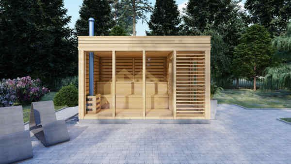 Outdoor Sauna William, 2×4, 8 m² 4