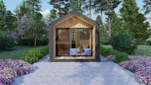 Outdoor SIP Insulated Sauna Oulu 23 m² 4