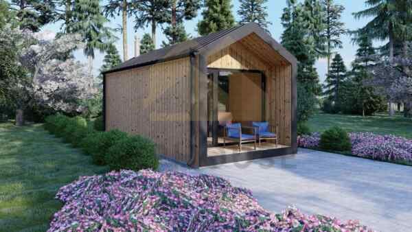 Outdoor SIP Insulated Sauna Oulu 23 m²