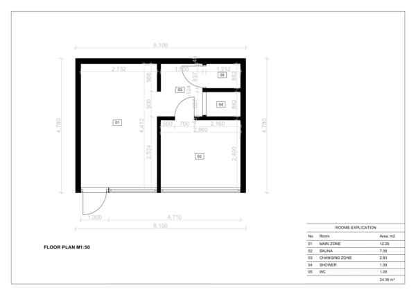 Outdoor SIP Insulated Sauna Kemis 29 m² 8